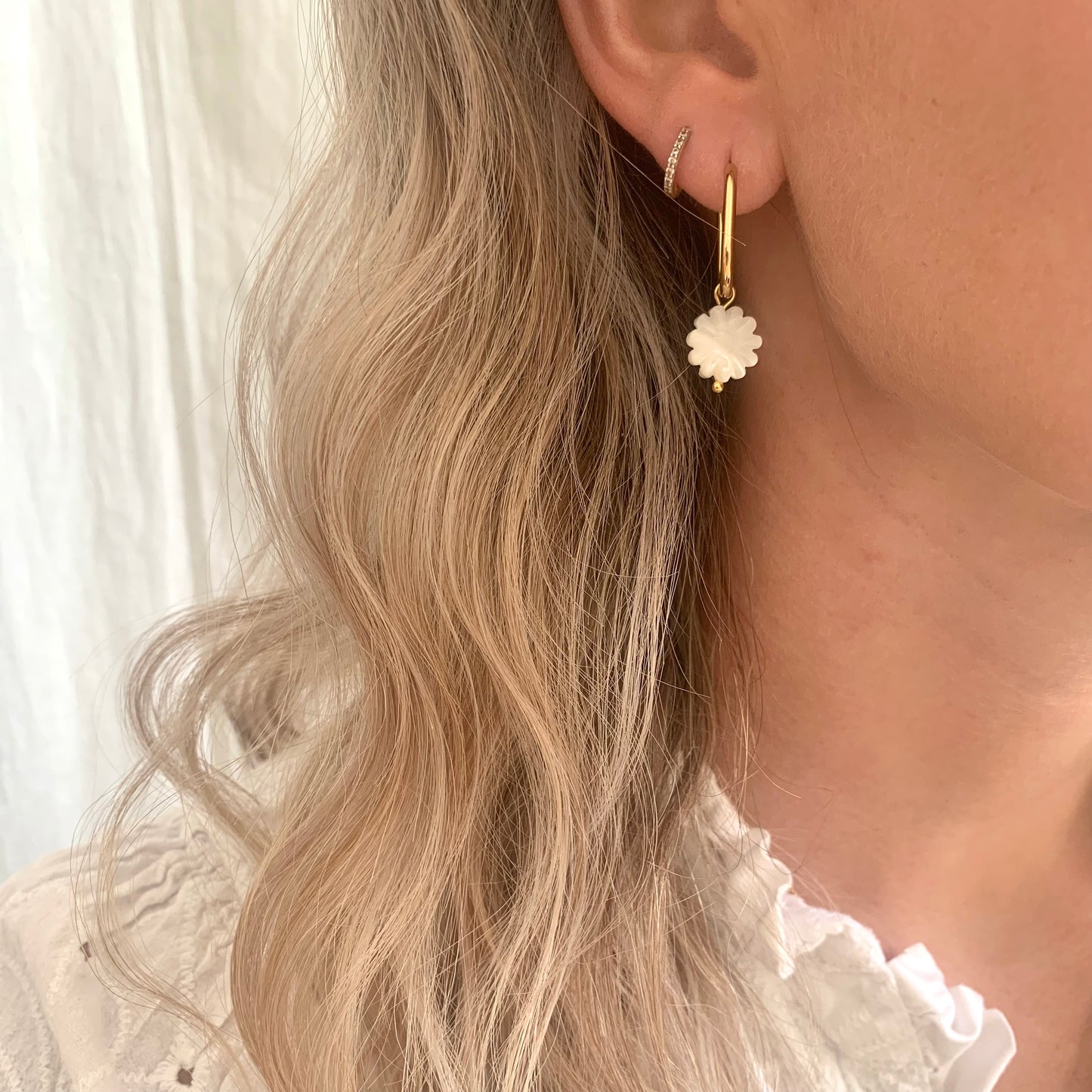 Boucles d'oreilles Marguerite