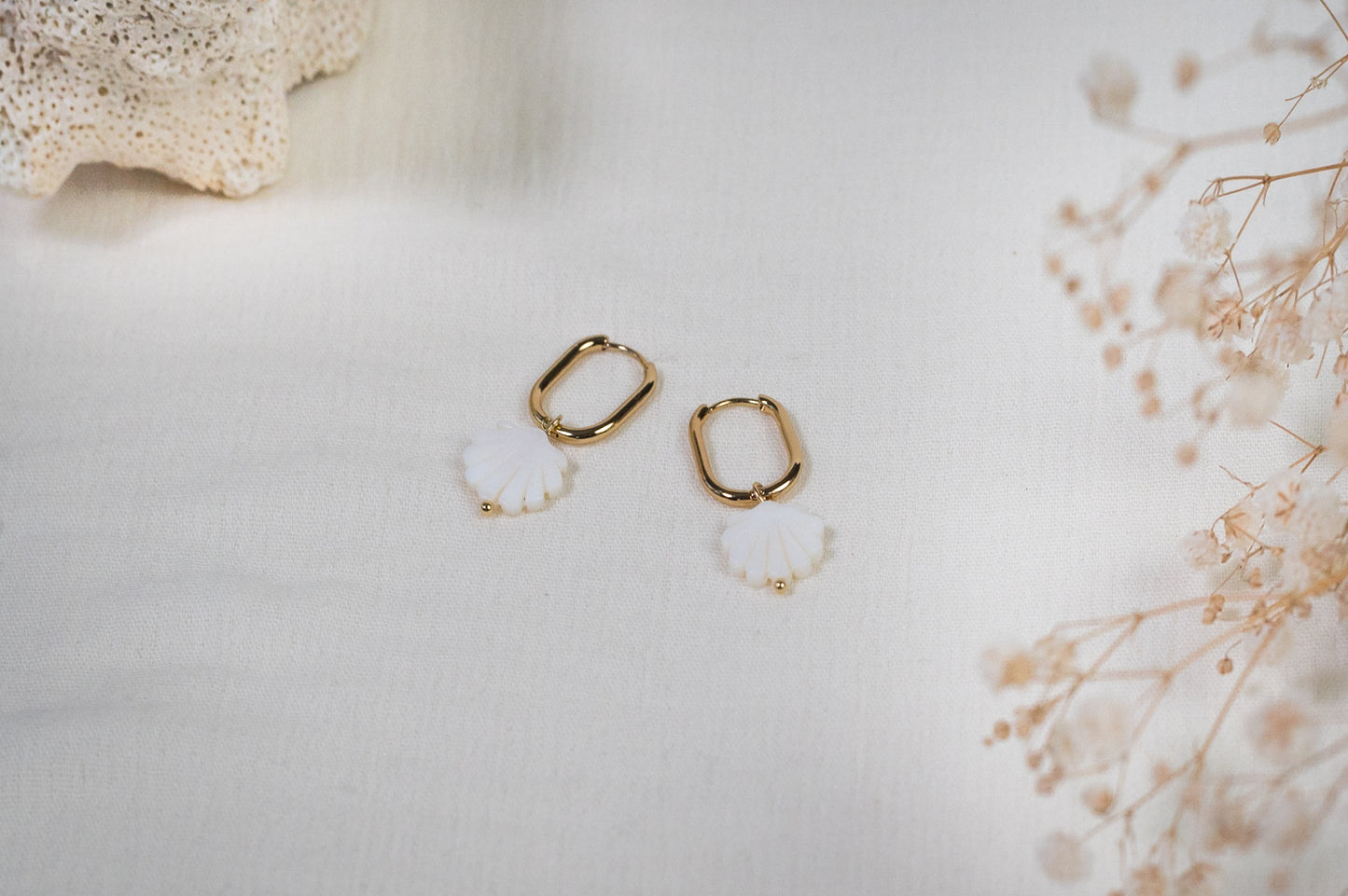 Boucles d’Oreilles Shell